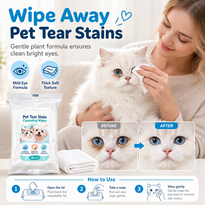 📢📢 50% OFF🐾 Soothing Pet Eye Wipes – Gentle, Tear-Free & Effective ✨