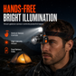 📢📢50% OFF !! ⏰Super Bright Motion Sensor LED Headlamp Style Rechargeable Headlight with Dual Lithium Battery for Outdoor Night Fishing and Camping